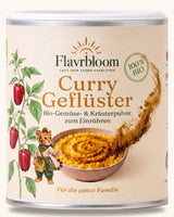 Curry Gefluester - Bio-Gemuese- und Kraeuterpulver zum Einruehren von Flavrbloom, 100 g Dose