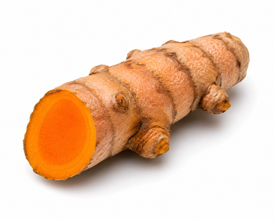 Kurkumawurzel, angeschnitten