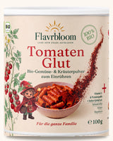 Tomaten Glut - Bio-Gemuese- und Kraeuterpulver zum Einruehren von Flavrbloom, 100 g Dose